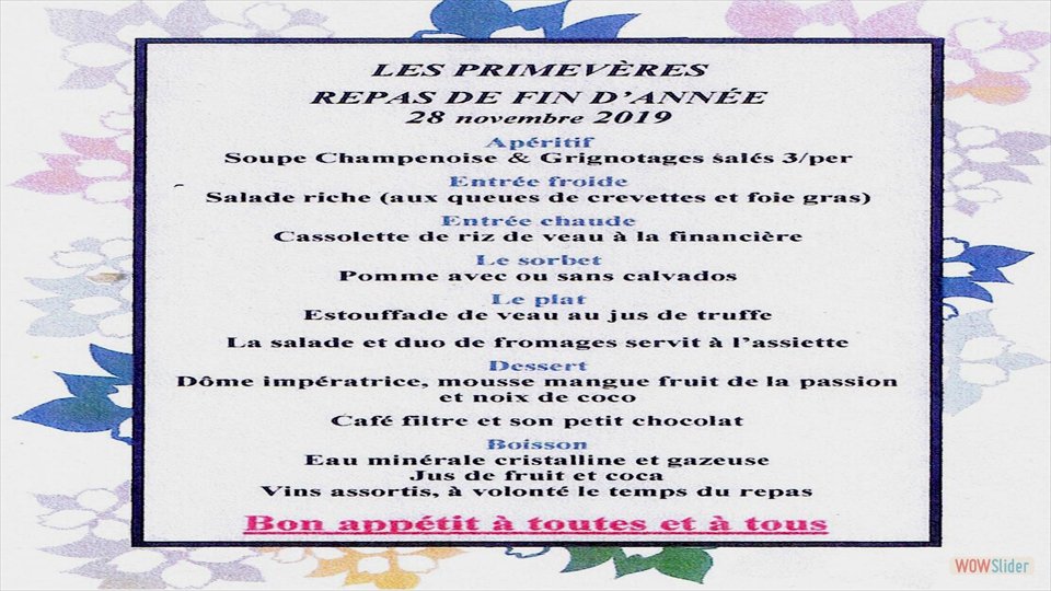 Menu b